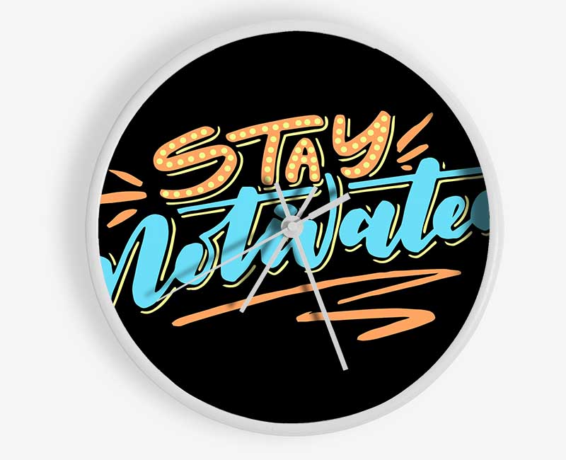 Stay Motivated Clock - Wallart-Direct UK