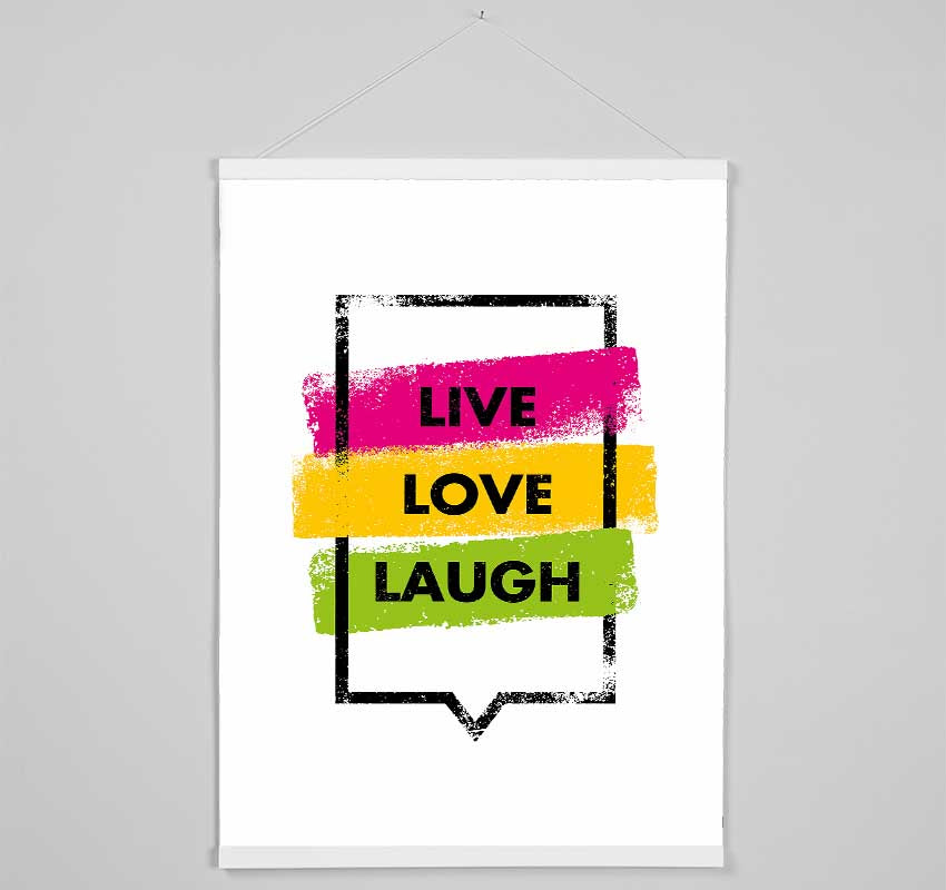 Live Love Laugh 3 Hanging Poster - Wallart-Direct UK