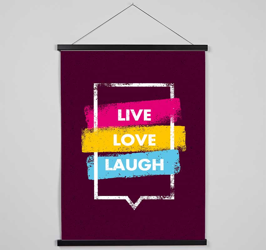 Live Love Laugh 2 Hanging Poster - Wallart-Direct UK