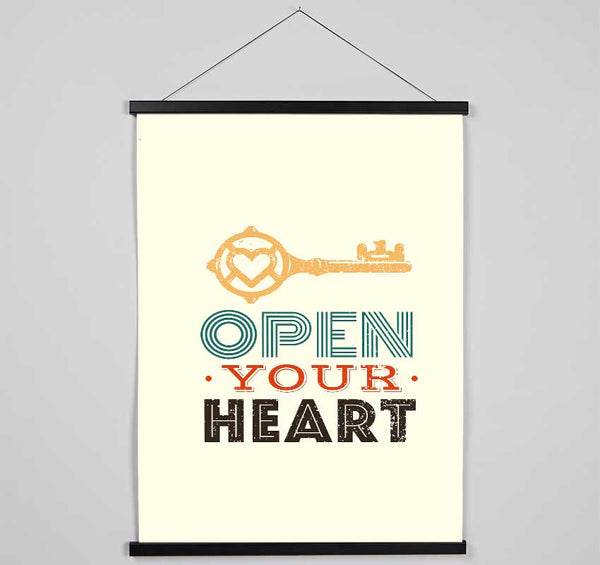 Open Your Heart Hanging Poster - Wallart-Direct UK