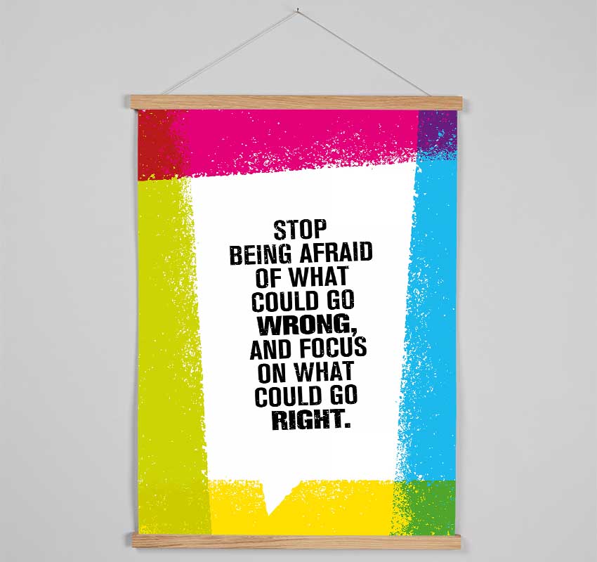 Focus On What Could Be Right Hanging Poster - Wallart-Direct UK