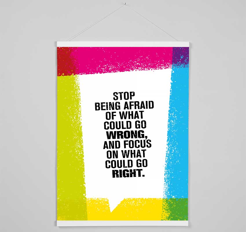 Focus On What Could Be Right Hanging Poster - Wallart-Direct UK