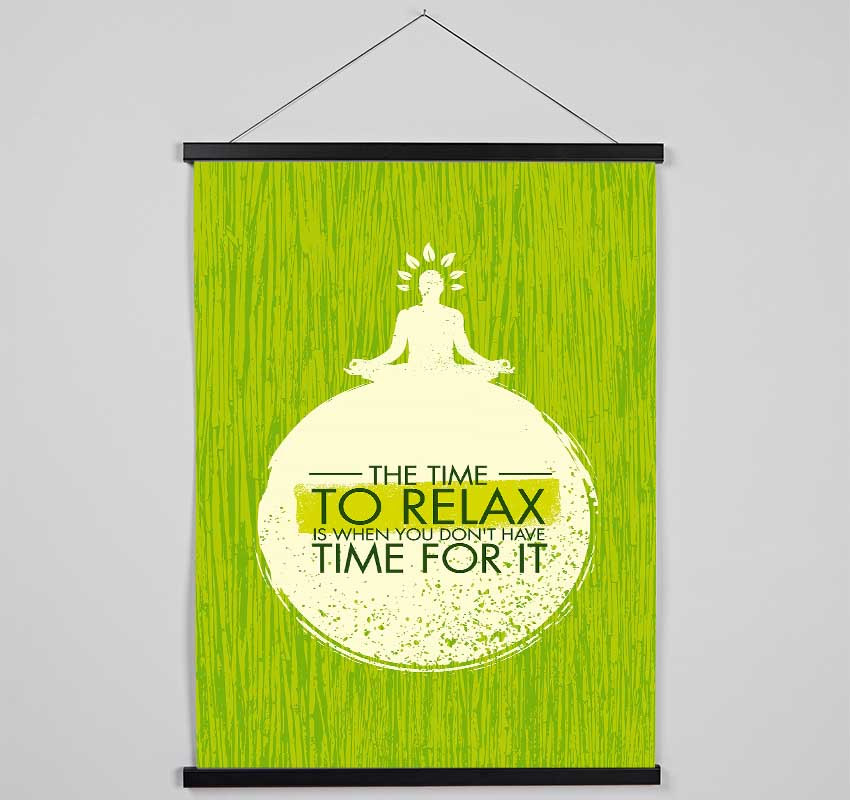 The Time To Relax Hanging Poster - Wallart-Direct UK