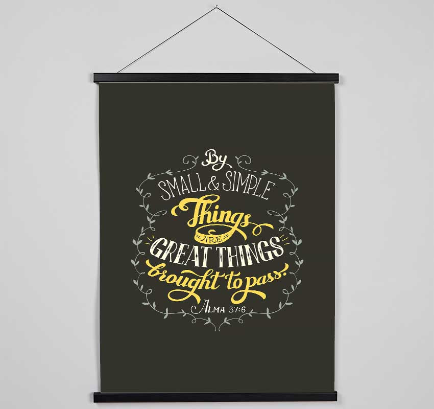 By Small And Simple Things Hanging Poster - Wallart-Direct UK