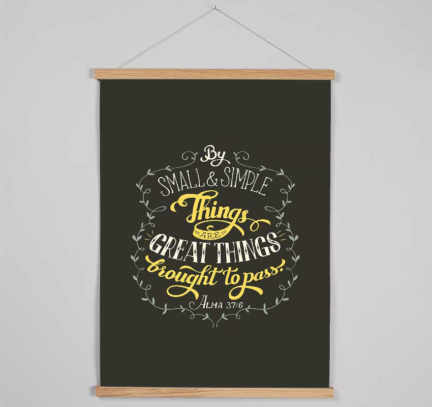 By Small And Simple Things Hanging Poster - Wallart-Direct UK