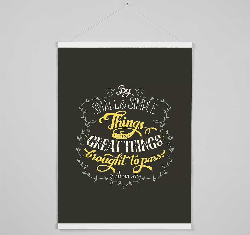 By Small And Simple Things Hanging Poster - Wallart-Direct UK