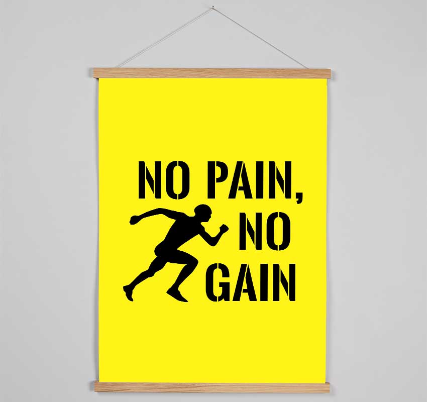 No Pain No Gain 3 Hanging Poster - Wallart-Direct UK