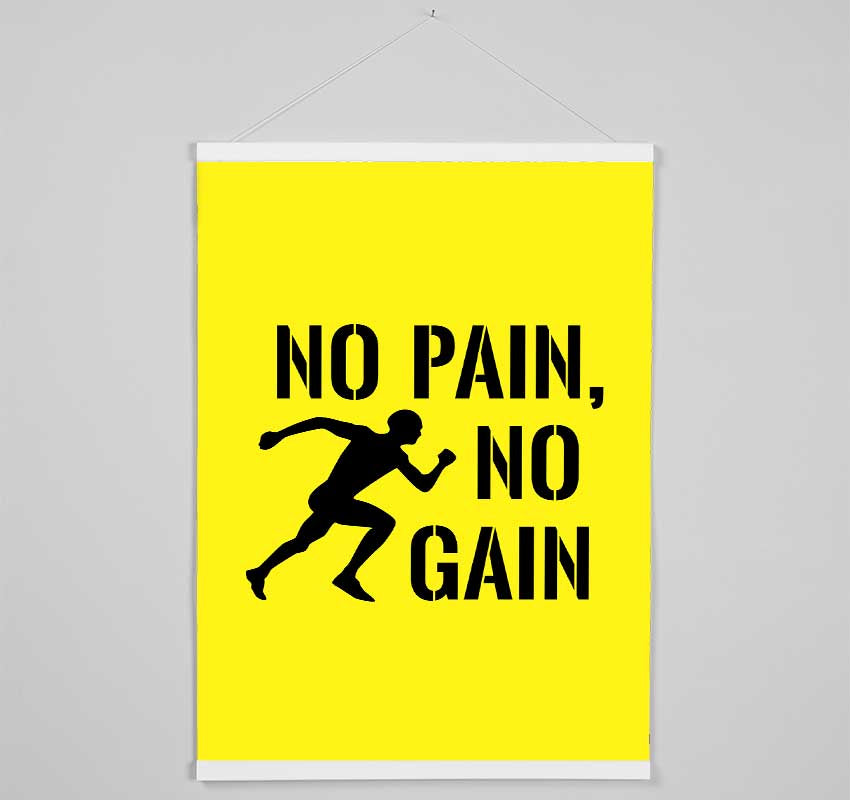 No Pain No Gain 3 Hanging Poster - Wallart-Direct UK