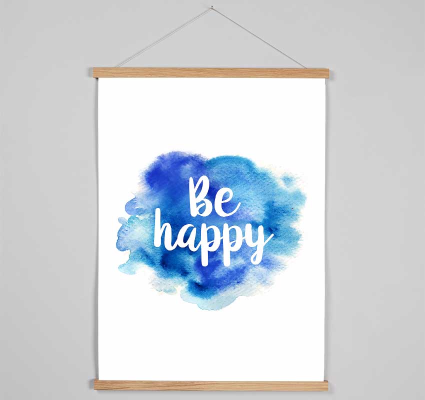 Be Happy 3 Hanging Poster - Wallart-Direct UK