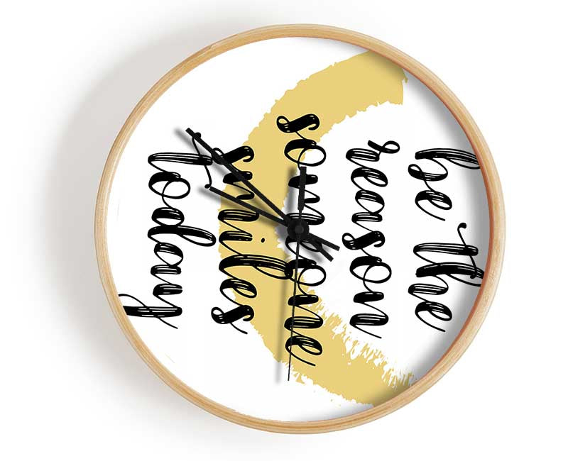 Be The Reason Someone Smiles Clock - Wallart-Direct UK