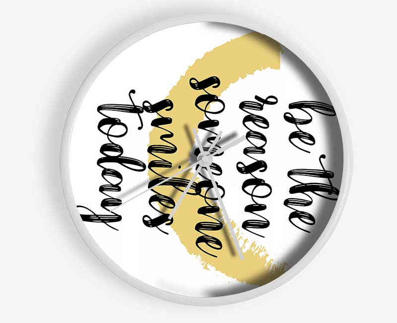 Be The Reason Someone Smiles Clock - Wallart-Direct UK