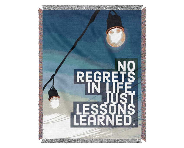 No Regrets In Life Woven Blanket