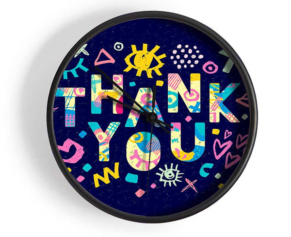 Thank You Clock - Wallart-Direct UK