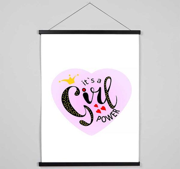 It's A Girl Power Hanging Poster - Wallart-Direct UK