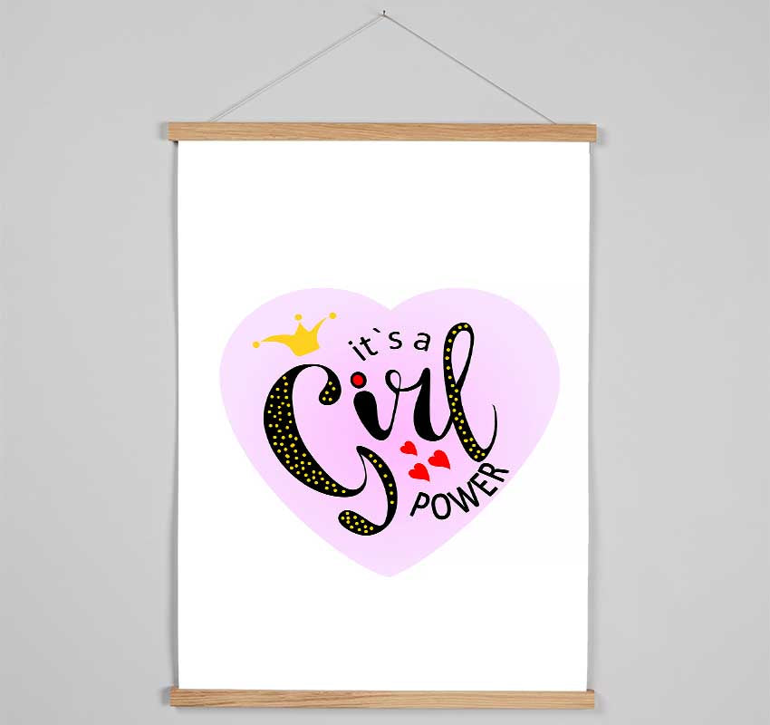 It's A Girl Power Hanging Poster - Wallart-Direct UK