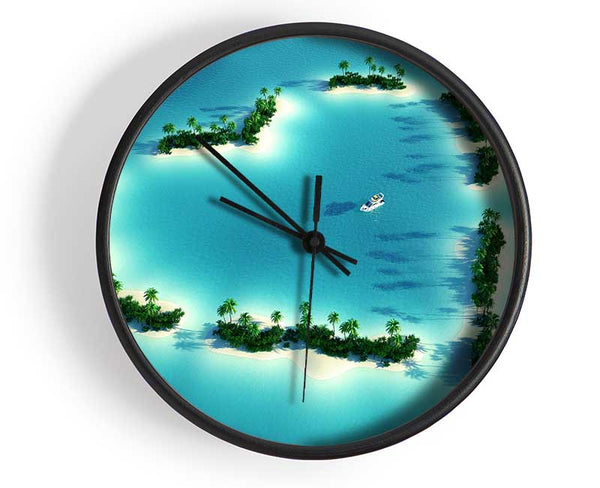 Honeymoon Bay Clock - Wallart-Direct UK