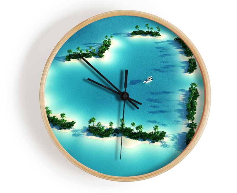 Honeymoon Bay Clock - Wallart-Direct UK