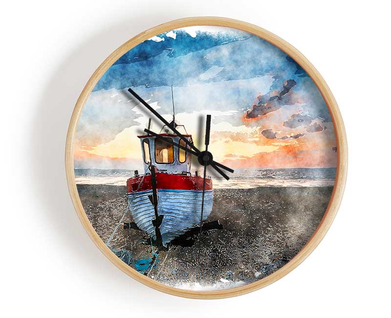 Sailboat Shores Clock - Wallart-Direct UK