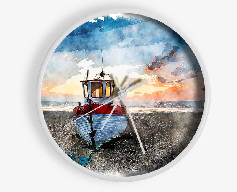 Sailboat Shores Clock - Wallart-Direct UK