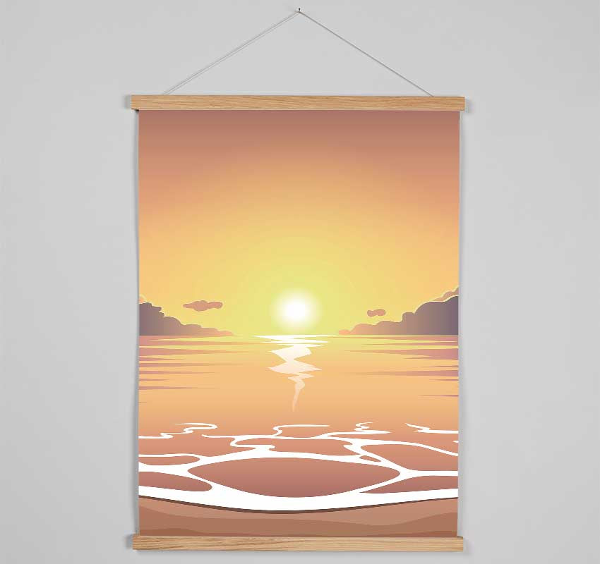 Peach Calm Hanging Poster - Wallart-Direct UK