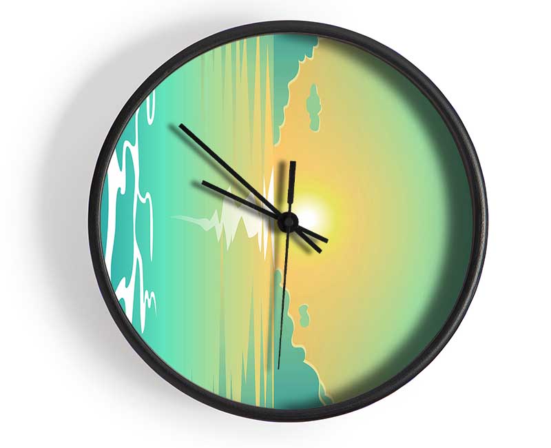 Green Calm Clock - Wallart-Direct UK