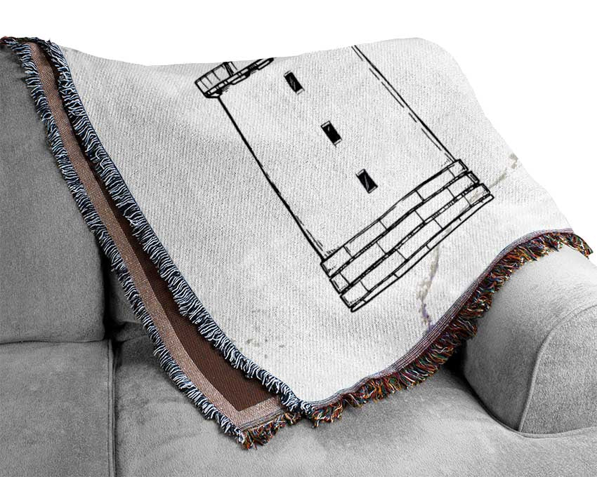 The Structure Of The Lighthouses Woven Blanket