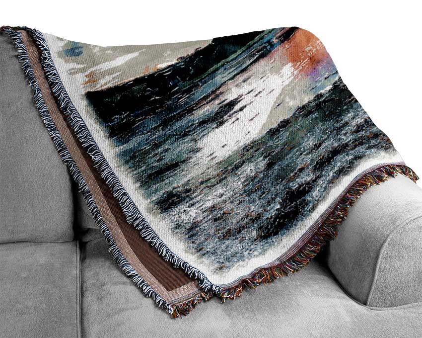 Estuary Sunset Woven Blanket