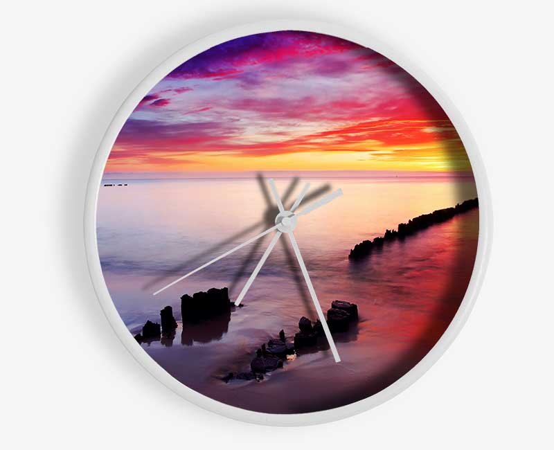 Tranquil Ocean Clock - Wallart-Direct UK