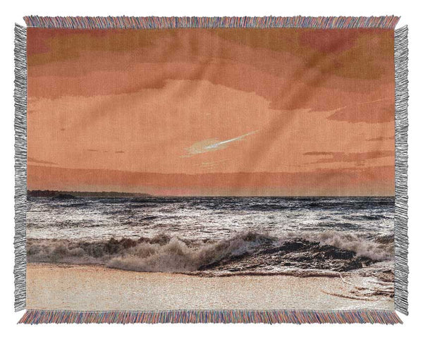 Ocean Wave Splash Woven Blanket