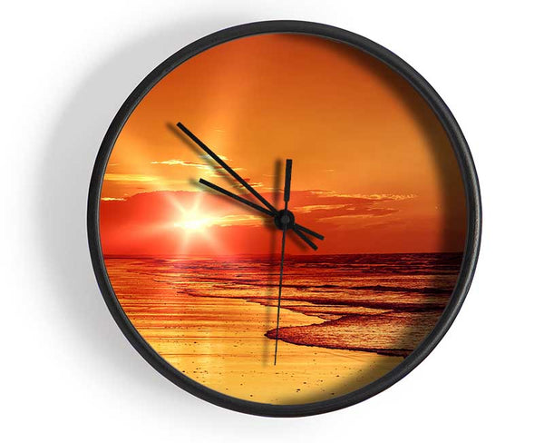 As The Sun Comes Through The Clouds Clock - Wallart-Direct UK