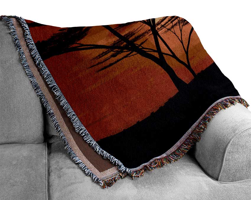 Kangaroo Sun Glow Woven Blanket