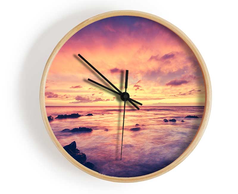 Retro Ocean Clock - Wallart-Direct UK