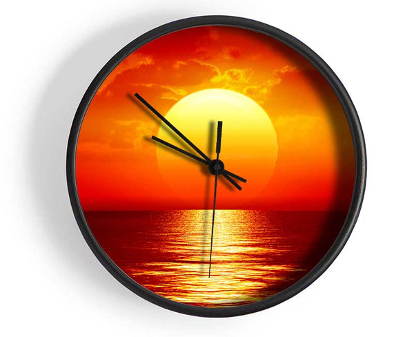 Fire Glow 2 Clock - Wallart-Direct UK