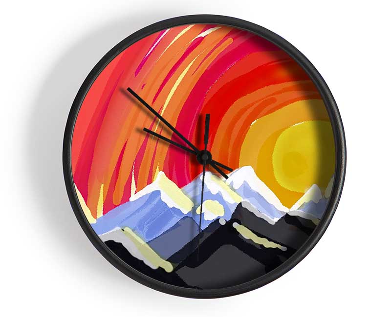 Mountain Peak Sun Clock - Wallart-Direct UK