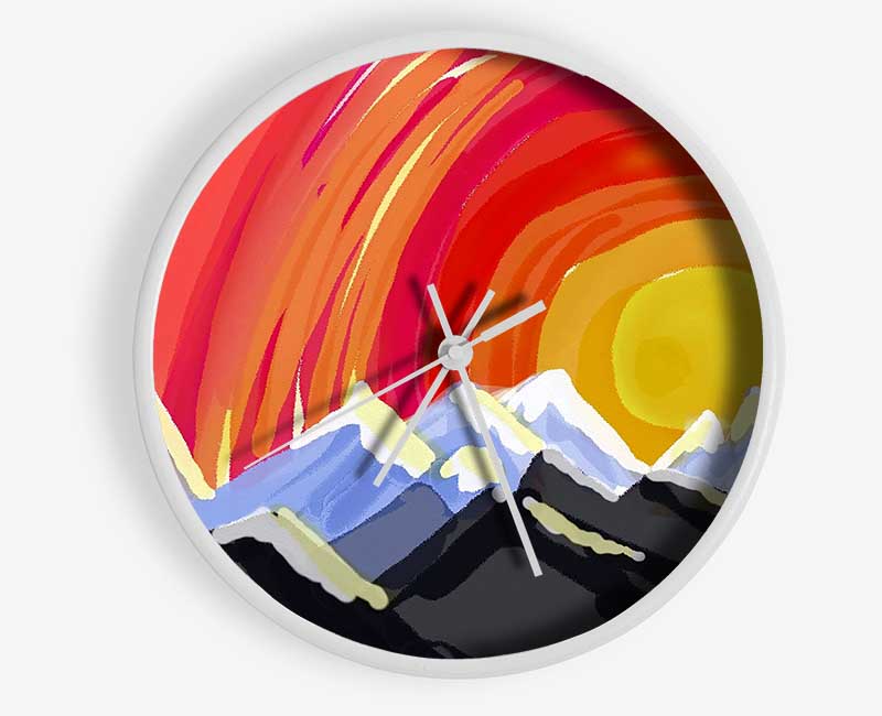 Mountain Peak Sun Clock - Wallart-Direct UK