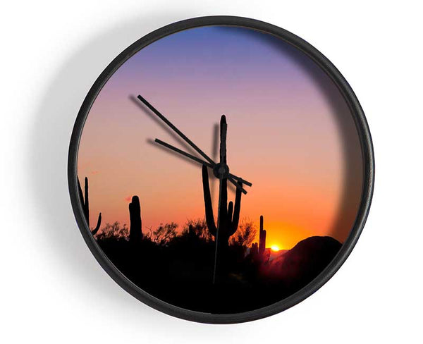 Desert Sun Glow Clock - Wallart-Direct UK