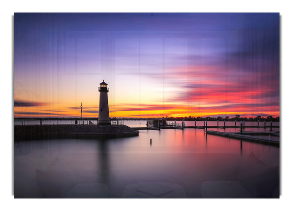 Peaceful Lighthouse Skies