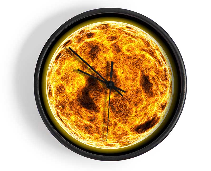 The Core Of The Blazing Sun Clock - Wallart-Direct UK