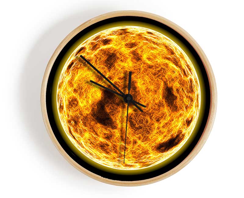 The Core Of The Blazing Sun Clock - Wallart-Direct UK