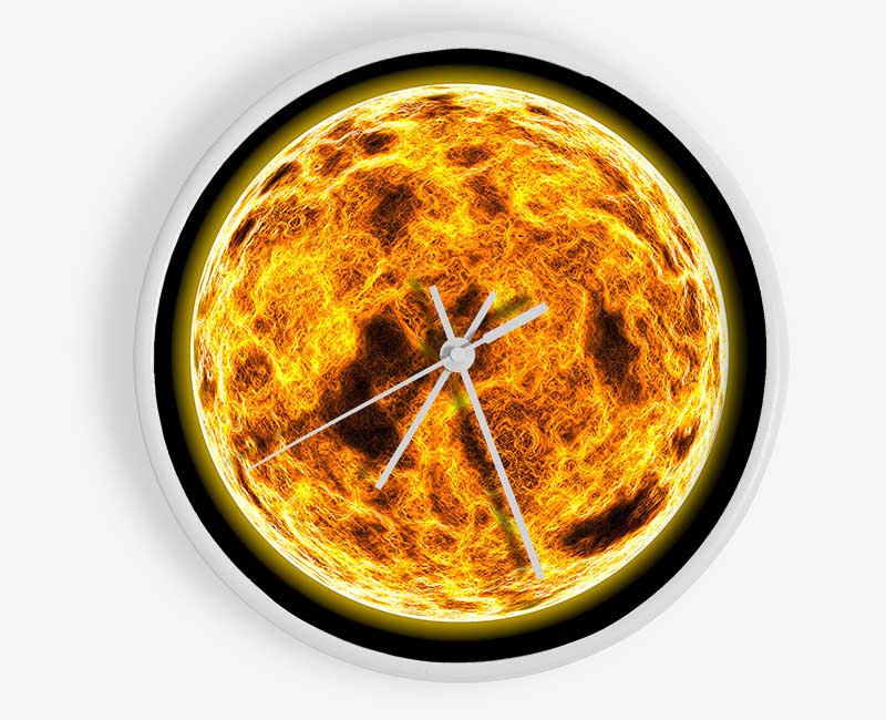 The Core Of The Blazing Sun Clock - Wallart-Direct UK