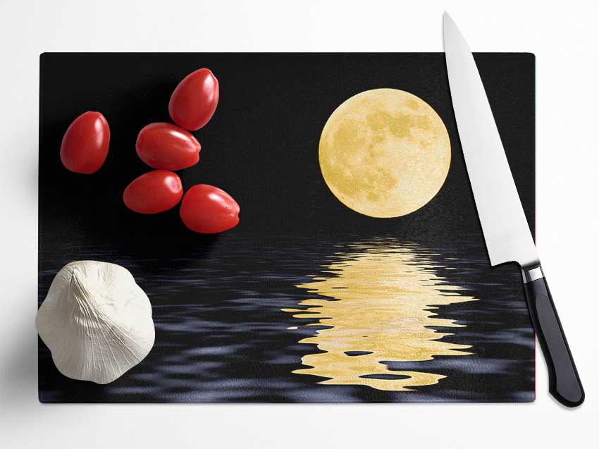 Perfect Moon Reflection Glass Chopping Board