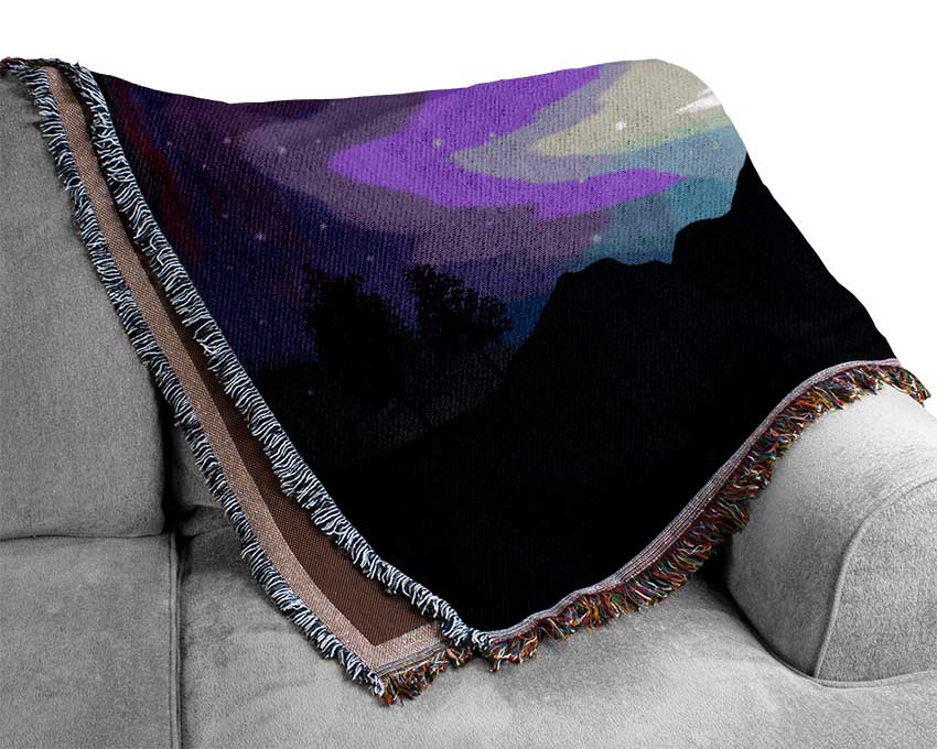 Northern Light Treeline Woven Blanket