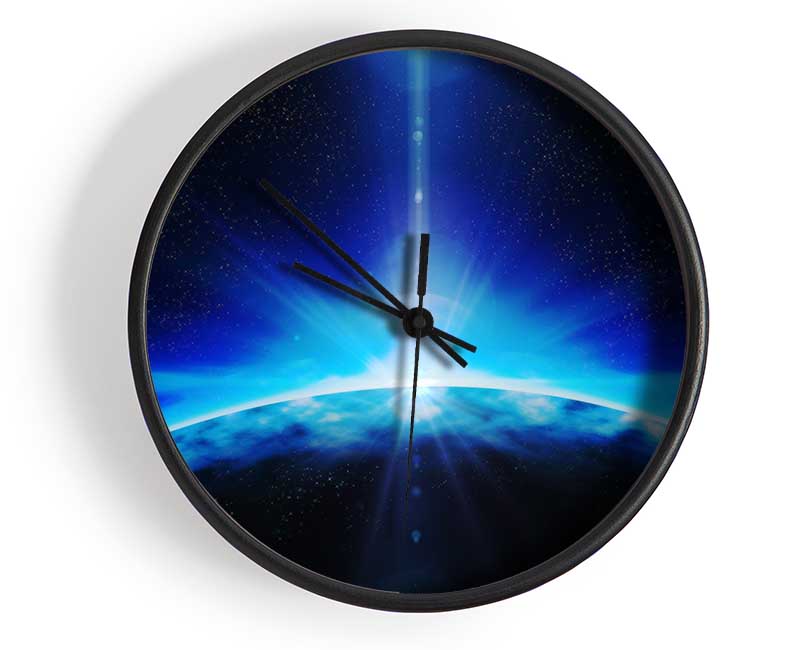 Perfect Blue Planet Clock - Wallart-Direct UK