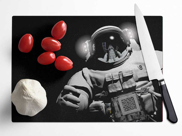 Spaceman Glass Chopping Board