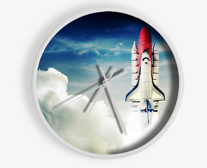 Rocket Launch 1 Clock - Wallart-Direct UK