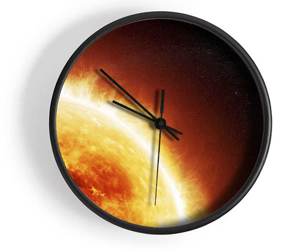 Fire Sun Glow Clock - Wallart-Direct UK