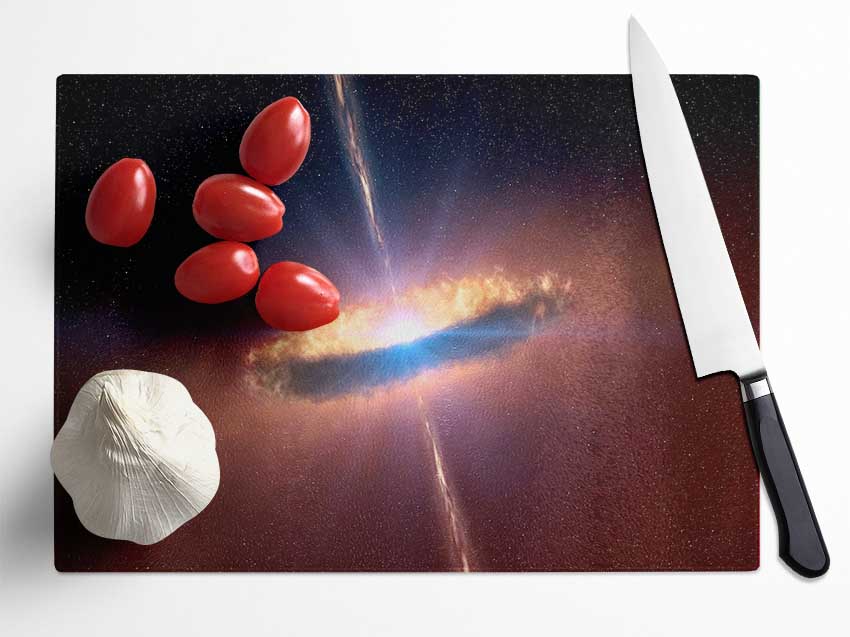 Star Explosion Glass Chopping Board