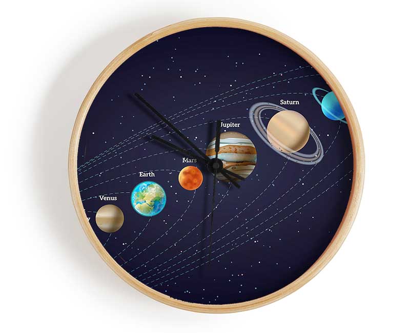 The Solar System 3 Clock - Wallart-Direct UK