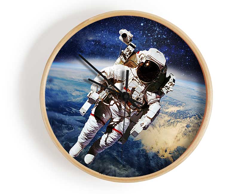 Astronaut Above The Earth Clock - Wallart-Direct UK