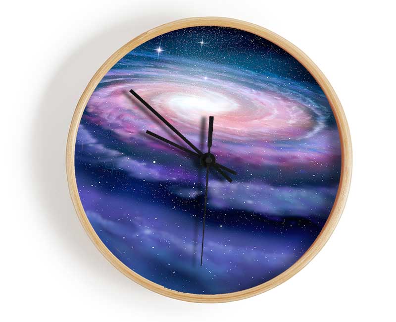 Swirl Of The Galaxies Clock - Wallart-Direct UK